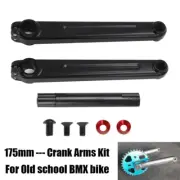 Cranks BMX Crank Arms BMX 3-piece Cranks 175 mm Length For Old school BMX bike