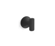 KOHLER CURSIVA Robe Hooks ~ Matte Black ~ SET OF 3 ~ NEW ~ R26690