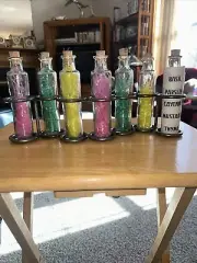 7 Bottle Spice Rack Made In Mexico With 10 Spice Decals