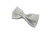 Mens White Matching Bow Tie, Pocket Square & Cuff Links Set