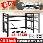 2 Tier Alu Metal Microwave Shelf Oven Storage Rack Stand Cabinet Kitchen Holder