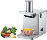 Commercial Electric Vegetable Dicer, Automatic Food Processor Vegetable Chopper Dicer Shredder with 6/8/10/12/15mm Slicing Mold, Fruit Cutting Machine with Dicing Grid