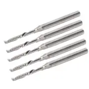 5x Milling Cutter Single Flute Spiral Straight Shank Engraving CNC Router Bit 3.