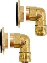 Mounted Installation Kit for Wall Mount Faucets Connector Set Stainless Steel Commercial Kitchen Prep Utility Sink 1/2" NPT Female to Male 90 Degree
