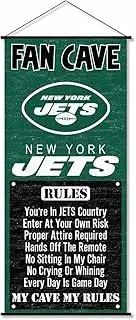 WinCraft New York Jets Man Cave Fan Banner Wall Door Scroll