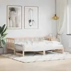 vidaXL Daybed with Trundle without Mattress 90x190 cm Solid Wood OLL