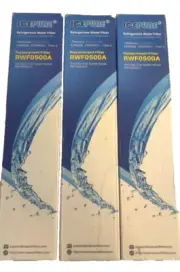 IcePure RWF0500A 3 pack for KitchenAid EDR5RXD1, Whirlpool 4396508 Water Filter