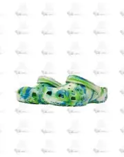 Kids Crocs Classic Glow Marbled Clog GS Green Blue White 210718-4TL Sandal