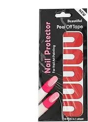 Nail Tape Fingers, Nail Polish Guards, Polish Guard Stickers, Hygienic And Dispose, Easy Application And Removal, 14.2x7cm, For Finger Stamp Supplies