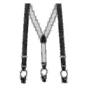SuspenderStore French Satin Elastic Suspenders - BUTTON - 5 Colors & 3 Sizes