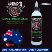 RAVENWOOD Stencil Transfer Stuff Tattoo Cream Liquid VEGAN 300ml Bottle AU STOCK
