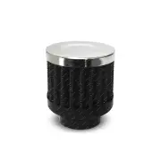 SAAS Mini Air Breather Black 25mm Neck Urethane Base with Hose Clamps