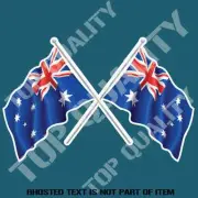 AUSTRALIA FLAGS DECAL STICKER FLAGS AUSTRALIANA PATRIOTIC AUSSIE DECALS STICKERS