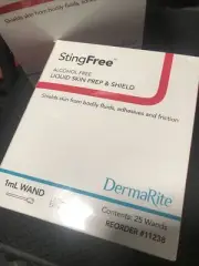 Derma right sting free alcohol free liquid skin prep and shield 25 count￼