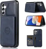 [YocoverTech] for Samsung A54 5G Case,for Galaxy A54 5G Back Case,PU Leather Magnetic Back Shell Cover Case with Card Holders[6.4 inch]-Blue