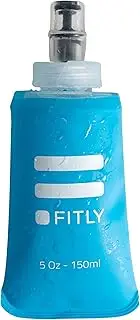 FITLY Soft Flask for Hydration Pack - Ideal for Running Hiking Cycling Climbing - Collapsible Water Bottle