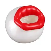Faak Silicone Glans Trainer Pocket Stroker Red Lip Fantasy Male Masturbator sili