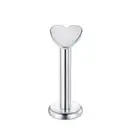 7 Pairs 16G Surgical Steel Internally Threaded Micro CZ Gem Top Tragus/Helix/Lab
