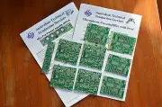 PCBs for microphone Pre-amplifier using INA217/SSM2017 - Eight pack