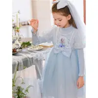 在飛比找ETMall東森購物網優惠-法國女童禮服冰雪奇緣艾莎公主裙