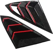 Compatible for Honda Civic 2016 2017 2018 2019 Carbon Fiber Style Side Vent Window Scoop Louver 2PCS