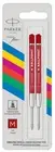 Parker Quink Flow Ballpoint Pen Refill Red Medium Point 2 In Pack New