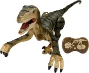 LEXIBOOK DINO01 RC Raptor Dinosaur Remote Control Articulated Movements Roaring