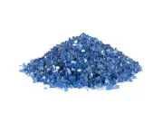 Elemental 1/4 inch Reflective Cobalt Blue Fire Glass. 15lbs Burns clean.
