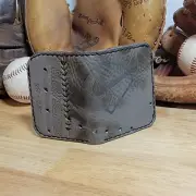Handmade Upcycled Baseball Glove leather bifold wallet edc fathers mens gift