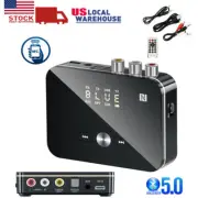NFC Bluetooth Wireless 5.0 Audio Receiver / Adapter for Home Car Stereo AUX RCA
