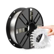 TPU Filament 1.75mm, Clear Flexible TPU 3D Printer Filament with 20g Cleaning...