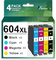 Vintella 604XL Ink Cartridges Replacement for Epson 604 Ink Cartridges Combo Pack 604XL T604 for Expression Home XP-2200 XP-3200 XP-4200 Workforce WF-2910 WF-2930 WF-2950 Printer (4 Pack)