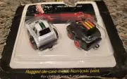 Vintage Miniature Tonka Turbo Tricksters Toy Pull Back Car Black White