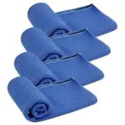 MV Sport Microfiber Soft Cool Touch Towel Blue 4 Pcs