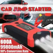 Portable 99800mAh 12V Car Jump Starter Pack Power Bank Battery Vehicle Booster