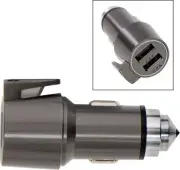 Smith & Wesson Vehicle Escape Tool Dual USB Chargers Strap Cutter - 1117239
