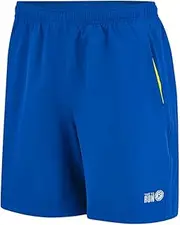 [time to run] Men's Twin Skin 2 in 1 Trail Running/Sports Gym Short With Three Zip Gel or Phone Pockets And Boxer Short Lining