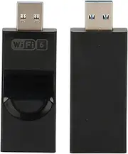 USB WiFi 6 Adapter, High Speed ​​2.4/5.8G Dual Band WiFi Adapter with USB 3.0 Data Transfer and High Gain Antennas for Stable and Secure Wireless Connectivity