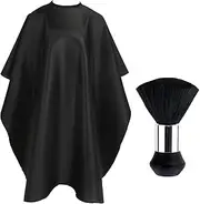 FEBSNOW Hair Cutting Cape Kit,Professional Barber Cape with Neck Duster Brush for Adults Waterproof Hairdressing Salon Cape with Adjustable Closure Snap Salon Barber Supplies, Multicolor, One size