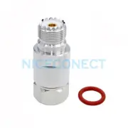 1x SO239 UHF female Jack RF Coax Connector for Corrugated Copper 1/2" Cable