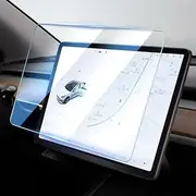 INCHARGEx Pack of 2 Premium Tempered Glass Screen Protector accessory for Australia Tesla Model 3 Tesla Model Y Touch Screen Oleophobic Coating Scratch Resistant