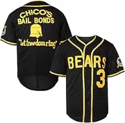 [TKJPYWYH] Bad News Bears Movie Baseball Jersey for Men,12 Tanner Boyle 3 Kelly Leak 1976 Chico's Bail Bonds Sports Shirt S-3XL