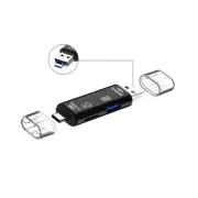 5 in 1 Multifunction Usb 2.0 Type C/Usb /Micro Usb/Tf/SD Memory Card Reader
