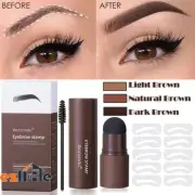 Hairline Powder One Step Shaping Kit Brow Stamp Eyebrow Definer Makeup Stencils