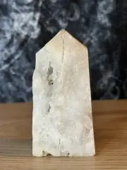 Druzy White Agate Tower E Natural Crystal