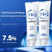 2x 7.5% Hydroxyapatite Toothpaste Remove Yellow Tooth Stains For Sensitive Teeth