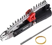Screw Automatic Nailer - Concrete Nailer for Screws | Multipurpose Ergonomic Chain Nailing | Portable Construction Equipment, Household Woodworking Supplies for Carpentry Renovation