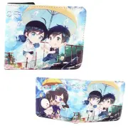 New Chibi Hodaka & Hina WEATHERING WITH YOU BiFold Wallet Credit Card Billfold