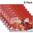 6PCS Merry Christmas placemats Christmas placemats Winter Placemat Merry