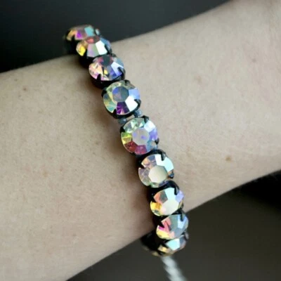 Aurora Borealis Swarovski Crystal Rhinestone Bracelet